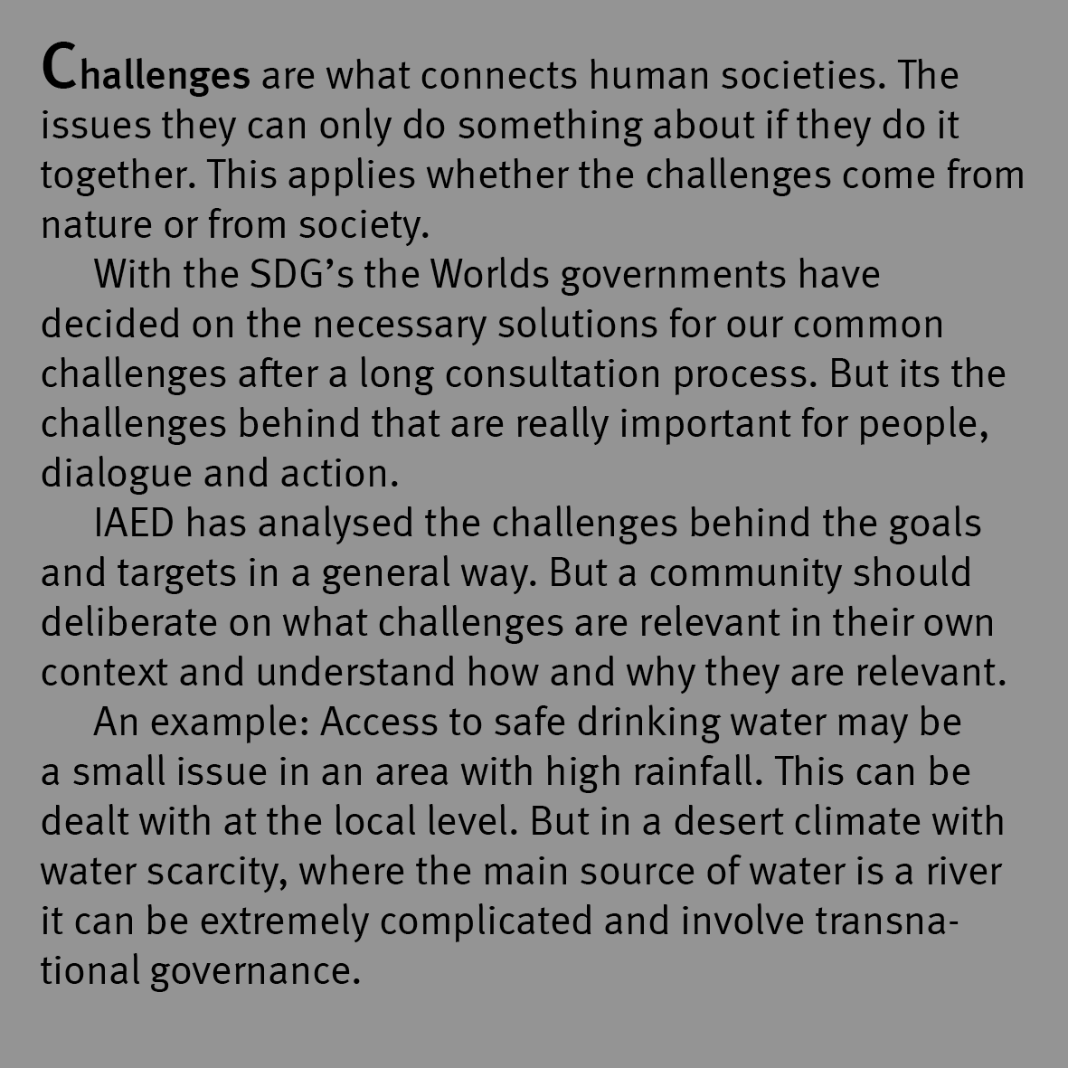 challenges