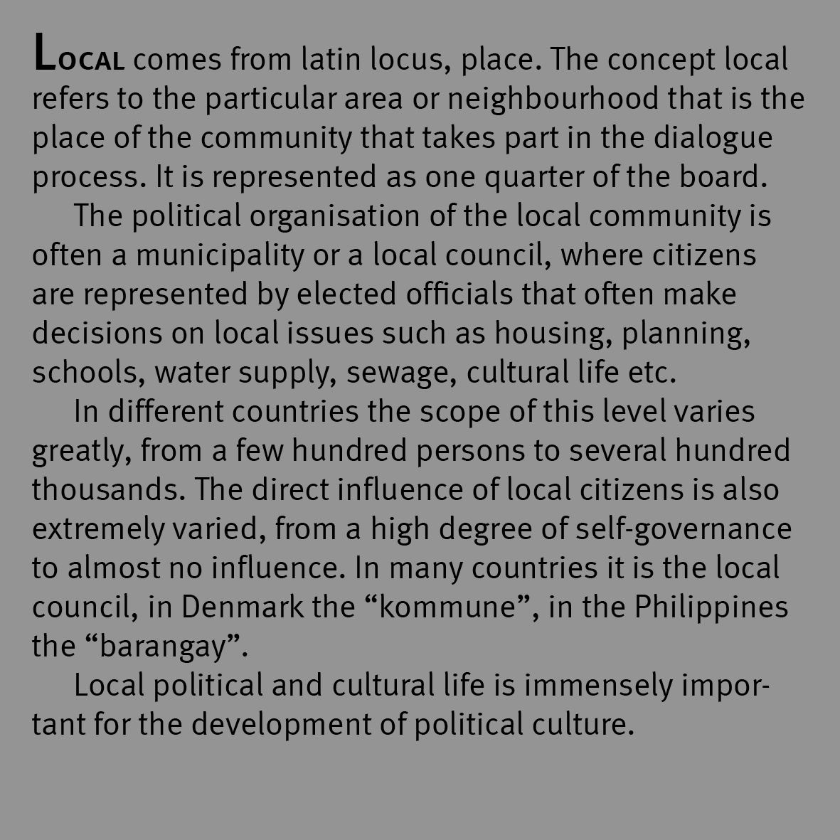 local